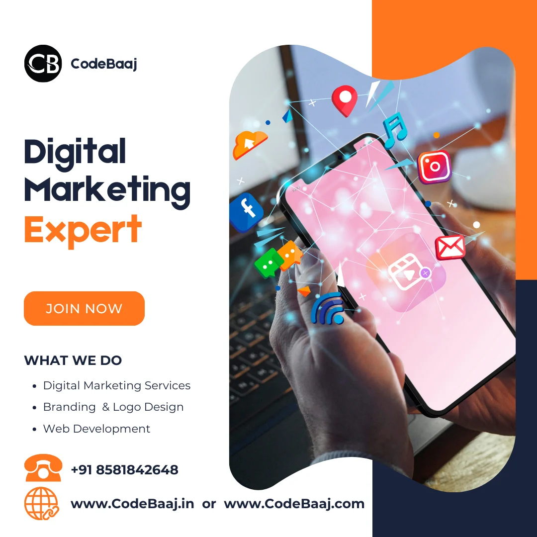 CodeBaaj digital marketing company providing SEO, PPC, social media marketing and website promotion services.
